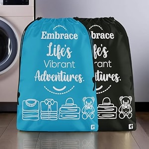 kuber industries pack of 3 cloth storage bag  garments cover for laundry  non-woven storage organizer  travel cloth storage bag  travel storage organizer for clothing  large  brown