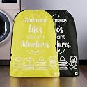 Kuber Industries Pack of 3 Cloth Storage Bag | Garments Cover for Laundry | Non-Woven Storage Organizer | Travel Cloth Storage Bag | Travel Storage Organizer for Clothing | Large | Brown