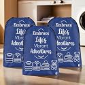 Kuber Industries Pack of 3 Cloth Storage Bag | Storage Organizer | Travel Cloth Carrying Bag | Garments Cover for Laundry | Travel Storage Organizer for Clothing | Large | Royal Blue