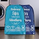 Kuber Industries Pack of 3 Cloth Storage Bag | Garments Cover for Laundry | Non-Woven Storage Organizer | Travel Cloth Storage Bag | Travel Storage Organizer for Clothing | Large | Brown
