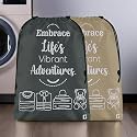 Kuber Industries Pack of 2 Cloth Storage Bag | Storage Organizer | Parachute Cloth Organizer | Waterproof Garments Cover | Travel Storage Bag for Clothing | Large | Brown &amp; Grey