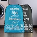 Kuber Industries Pack of 3 Cloth Storage Bag | Garments Cover for Laundry | Non-Woven Storage Organizer | Travel Cloth Storage Bag | Travel Storage Organizer for Clothing | Large | Brown