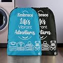 Kuber Industries Pack of 3 Cloth Storage Bag | Garments Cover for Laundry | Non-Woven Storage Organizer | Travel Cloth Storage Bag | Travel Storage Organizer for Clothing | Large | Brown