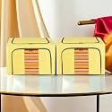 Kuber Industries Pack of 2 Clothes Storage Box | 24 Liter Foldable Parachute Steel Frame Wardrobe Organizer | Waterproof Storage Box for Saree-Shirts &amp; Blankets | Underbed Storage Bag | Yellow