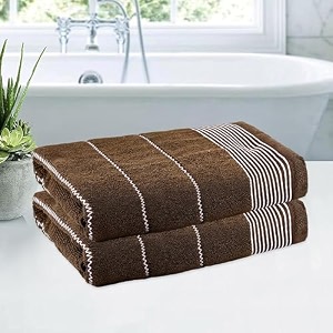 kuber industries 30  60 inch cotton bath towel for men amp women  450 gsm wrinkle resistant quick-drying towels for travel  velvet border  blue