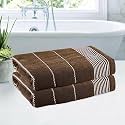 Kuber Industries 30 * 60 Inch Cotton Bath Towel for Men &amp; Women | 450 GSM Wrinkle Resistant Quick-Drying Towels for Travel | Velvet Border | Blue
