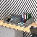Kuber Industries (Pack of 2) Desk Stationary Organizer | Foldable Office Desk Organizers | Drawers for Dressing Table | Storage Bins for Kitchen, Bathroom | Grey