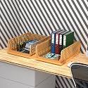 Kuber Industries (Pack of 2) Desk Stationary Organizer | Foldable Office Desk Organizers | Drawers for Dressing Table | Storage Bins for Kitchen, Bathroom | Ivory