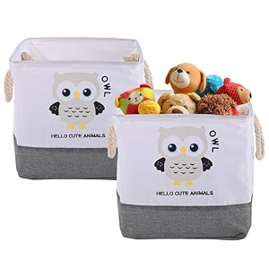kuber industries collapsible 24 l storage box for clothes  baby dress organizer for wardrobe amp saman rakhne wala box for kids toys diaperbooks  gm-6-gry  embossed elephant - grey