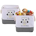 Kuber Industries Collapsible 24 L Storage Box for Clothes | Baby Dress Organizer for Wardrobe & Saman Rakhne Wala Box for Kids Toys, Diaper/Books | GM-6-GRY | Embossed Elephant - Grey