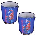 Kuber Industries Foldable Laundry Basket for Clothes | Non-Woven Round Cloth Laundry Bag | Washing Clothes Storage Basket | Disney Mickey Mouse | 45 LTR | Black