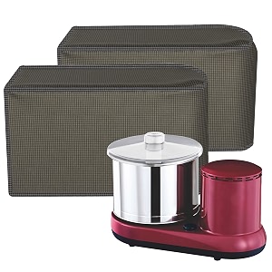 kuber industries polyvinyl chloridepvc grinder covermixer grinder coveropen bottom grinder coverfoldable grinder cover for table topwaterproof kitchen grinder coverlining designgolden