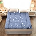 Kuber Industries Pack of 2 Mattress Topper/Padding|Mattress for Comfortable Sleep 4 x 6 Feet|Blue
