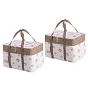 Kuber Industries Premium Kawaii Essentials Caddy Bag | Aesthetic Baskets for New Born Clothes | Cute Stuff Holder &amp; Organizer for Baby Toys, Diaper &amp; Wet Wipes | GM-26-PNK | Pink Rabbit