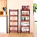 Kuber Industries Pack of 3 Multipurpose Kitchen Organizer/Storage Rack | 3-Layer Onion Stand for Kitchen | Vessels &amp; Vegetable Organiser | Maroon