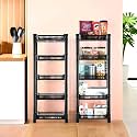 Kuber Industries Pack of 3 Multipurpose Kitchen Organizer/Storage Rack | 3-Layer Onion Stand for Kitchen | Vessels &amp; Vegetable Organiser | Maroon