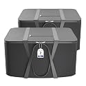 Kuber Industries Pack of 2 Nylon 72L Large King Size Underbed Storage Box | Blanket Storage Bags/Cover Double Bed Storage Containers | Storage Bag for Clothes, Documents, Books, Toys | Grey