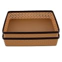 Kuber Industries (Pack of 2) Office Desk Tray | Plastic Stationary, Document Tray | File, Paper Tray for Office | Storage Tray for Kitchen, Books | Brown
