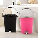 Kuber Industries Dustbin | Open Dustbin | Plastic Garbage Dustbin | Dustbin For Kitchen | Dustbin For Bathroom | Office Dustbin | Plain Sada Dustbin | 7 LTR | 066 | Pack of 2 | Multi