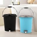 Kuber Industries Dustbin | Open Dustbin | Plastic Garbage Dustbin | Dustbin For Kitchen | Dustbin For Bathroom | Office Dustbin | Plain Sada Dustbin | 7 LTR | 066 | Pack of 2 | Multi