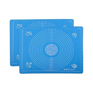 kuber industries silicone mat for chapati  reusable roti mat for kitchen  non-stick silicone sheet for chapati  ideal for rolling dough kneading amp baking  hw-9-rd  spiral - red