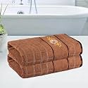 Kuber Industries 30 * 60 Inch Cotton Bath Towel for Men &amp; Women | 450 GSM Wrinkle Resistant Quick-Drying Towels for Travel | Velvet Border | Blue