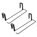 Kuber Industries Pack of 2 Tissue Paper Holder|Wall Mounted Napkin Holder for Bathroom|Multipurpose Cloth &amp; Tissue PaperHolder|Iron Spray Build||Bathroom &amp; Kitchen Organizer|ZT-3120(B)|Black