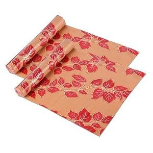 kuber industries pack of 2 waterproof amp durable 10 meters kitchen mats for shelf liner roll  wipeable fridge sheets for shelves cabinet drawer  red flower - mustard yellow