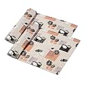 Kuber Industries Pack of 2 Waterproof &amp; Durable 10 Meters Kitchen Mats for Shelf Liner Roll | Wipeable Fridge Sheets for Shelves Cabinet Drawer | Lotus Print - Brown &amp; Pink