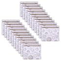 Kuber Industries Pack of 20 Saree Bags for Storage | Non-Woven Wardrobe Organizer | Mesh Window Cloth Storage Set | Single Packing | Gola-Print | White