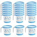 Kuber Industries Bath Mug | 1.5 LTR Plastic Multipurpose Mug | Tinted Print-Black