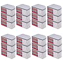 Kuber Industries (Pack of 24) Blouse Cover | Jute-Printed | Clothes Storage Bag | Wardrobe Organiser With Zipper | Side Transparent Blouse Organizer | Blouse Protector Bag | Grey