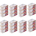 Kuber Industries (Pack of 24) Blouse Cover | Gola-Printed | Clothes Storage Bag | Wardrobe Organiser With Zipper | Side Transparent Blouse Organizer | Blouse Protector Bag | White
