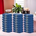 Kuber Industries (Pack of 3) Cotton Face Towel | 14x21 Inch | Workout Gym Napkins | Hand Towel For Men &amp; Woman | Quick-Drying Napkins For Travel Use | Plain Crape-Dark Blue