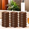 Kuber Industries (Pack of 3) Cotton Face Towel | 14x21 Inch | Workout Gym Napkins | Hand Towel For Men &amp; Woman | Quick-Drying Napkins For Travel Use | Plain Crape-Dark Brown