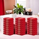 Kuber Industries (Pack of 3) Cotton Face Towel | 14x21 Inch | Workout Gym Napkins | Hand Towel For Men &amp; Woman | Quick-Drying Napkins For Travel Use | Check Border | Golden