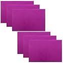 Kuber Industries Pack of 6 Fridge Mat | Mats for Refrigerator Shelves | Sheet for Fridge Shelves | Anti-Skid Mats for Drawers | Circle Design | Pink