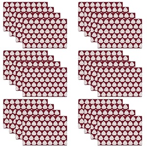 kuber industries pack of 24 fridge shelf mat  mats for fridge shelves  washable refrigerator mat  square print fridge sheet  maroon