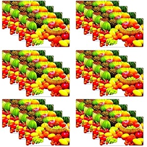 kuber industries pack of 24 fridge shelf mat  mats for fridge shelves  washable refrigerator mat  square print fridge sheet  maroon