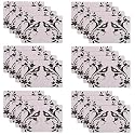 Kuber Industries Pack of 6 Fridge Shelf Mat | Mats for Fridge Shelves | Washable Refrigerator Mat | Bird Print Fridge Sheet | White &amp; Black