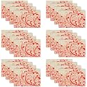 Kuber Industries PVC Refrigerator Shelf Liner, Pack of 6 | Washable Flower Print | Blue