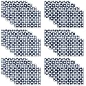 Kuber Industries Pack of 24 Fridge Shelf Mat | Mats for Fridge Shelves | Washable Refrigerator Mat | Square Print Fridge Sheet | Maroon