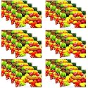 Kuber Industries Pack of 24 Fridge Shelf Mat | Mats for Fridge Shelves | Washable Refrigerator Mat | Square Print Fridge Sheet | Maroon