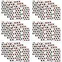 Kuber Industries PVC Refrigerator Shelf Liner, Pack of 6 | Washable Flower Print | Blue