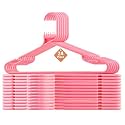 Kuber Industries Plastic Set of 6 - Hangers for Clothes | Hangers for Sarees &amp; Dress Hanging | 360 Degree Swivel Wardrobe Hanger | Cut Notches Hanging Garments and Accessories | Black