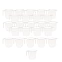 Kuber Industries Pack of 24 Plastic Mug for Bathroom | Bath Mug for Bathing | Water Mug for Bathroom | 1100 ML | Transparent