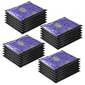 Kuber Industries Non-Woven Pack of 24 Saree Cover|Dress Packing Bags with Zip|Saree Pouches for Storage|Clothes Organizer for Wardrobe|Black, 360 mm, 10 mm
