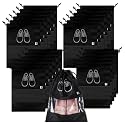 Kuber Industries Pack of 24 Shoe Bags | Shoe Bags for Travel | Non-Woven Shoe Storage Bags | Storage Organizers Set | Shoe Cover with Transparent Window | Shoe Dori Cover | Black