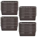 Kuber Industries (Pack of 3) Storage Basket | Small M 15 | Multipurposes Countertop Baskets | Basket For Storage, Kitchen, Stationary | Cabinets Storage Organizer | Brown