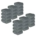 Kuber Industries Pack of 12 Super Absorbent &amp; Reusable Microfibre Face Towel for Women | 15x15 In | 250 GSM Kids Soft &amp; Easy to Wash Small Towels for Face and Hand | Zig Zag Green